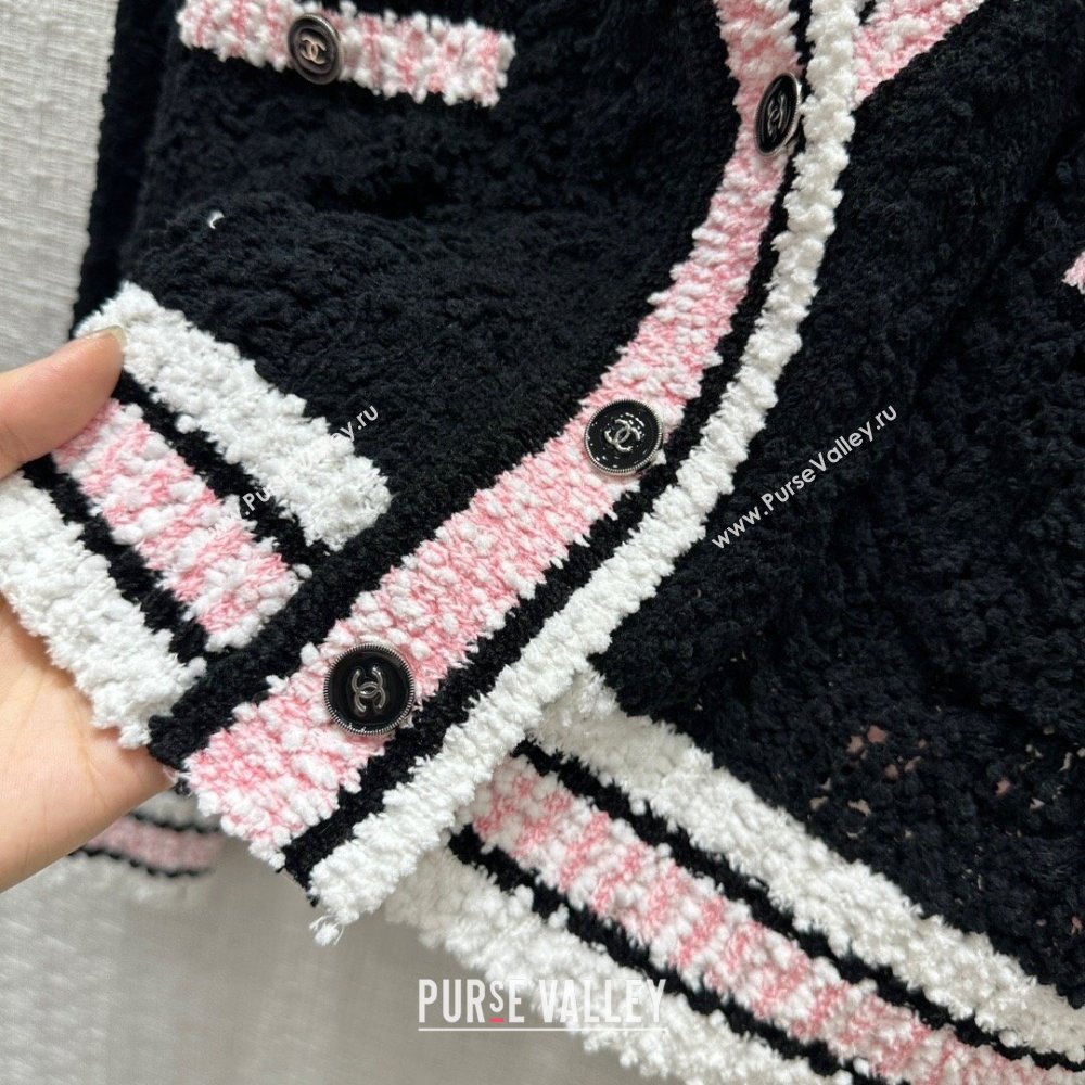 Chanel Knit Cardigan CH031113 Black 2024 (Q-24031113)