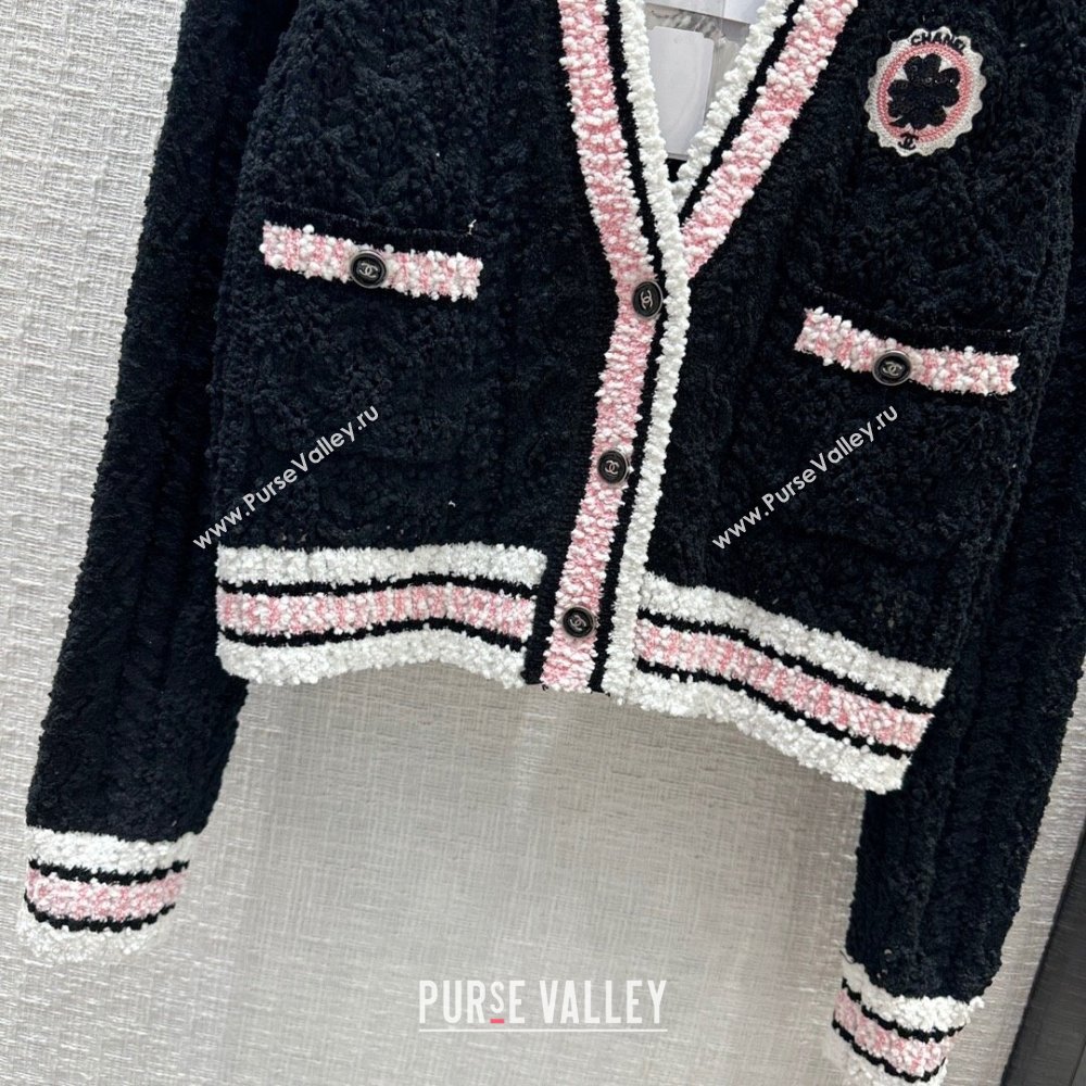 Chanel Knit Cardigan CH031113 Black 2024 (Q-24031113)