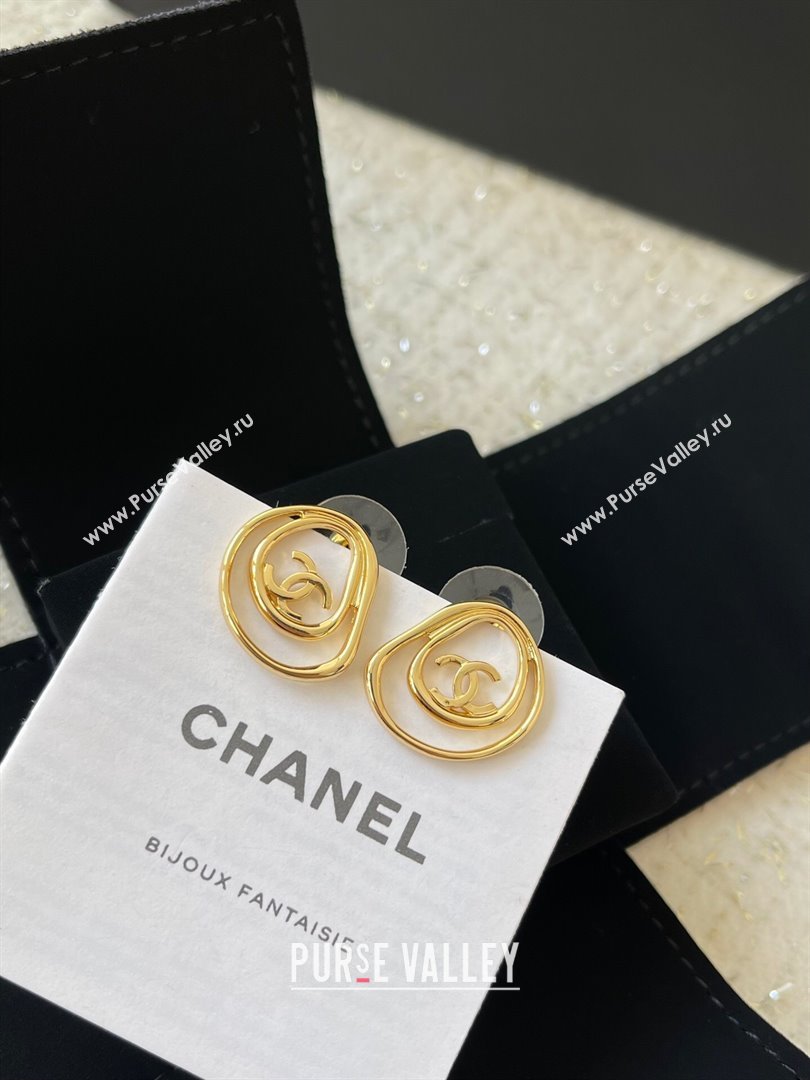 Chanel Stud Earrings CH101010 Gold 2024 (YF-24101010)