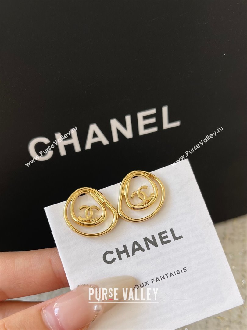 Chanel Stud Earrings CH101010 Gold 2024 (YF-24101010)