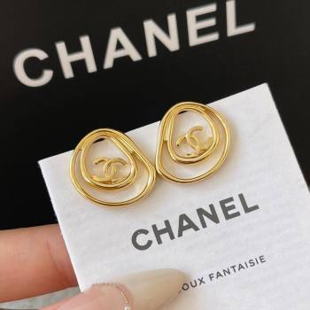 Chanel Stud Earrings CH101010 Gold 2024 (YF-24101010)