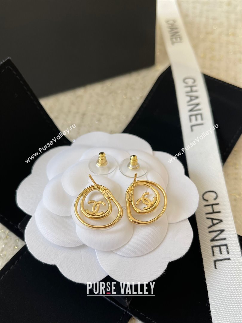 Chanel Stud Earrings CH101010 Gold 2024 (YF-24101010)