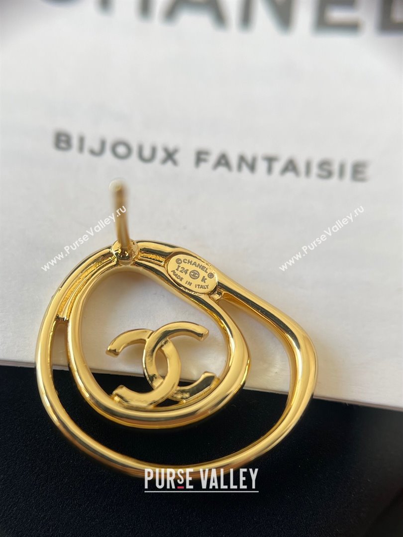 Chanel Stud Earrings CH101010 Gold 2024 (YF-24101010)