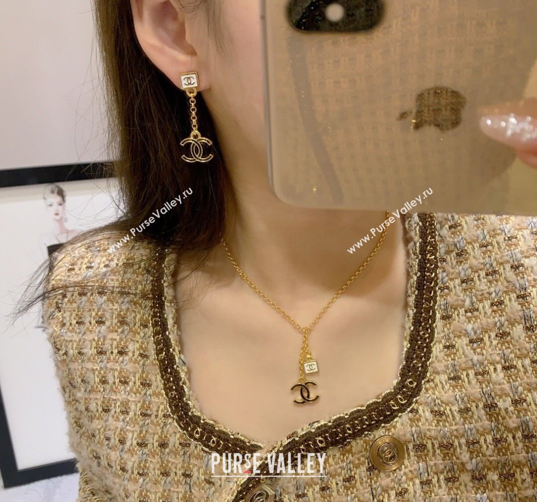 Chanel Earring CH050830 White/Black 2024 (YF-24050830)