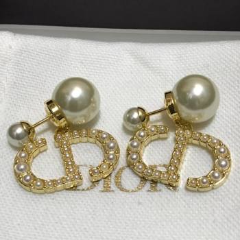 Dior Tribales Crystal Pearl Earrings 2021 082407 (YF-21082424)