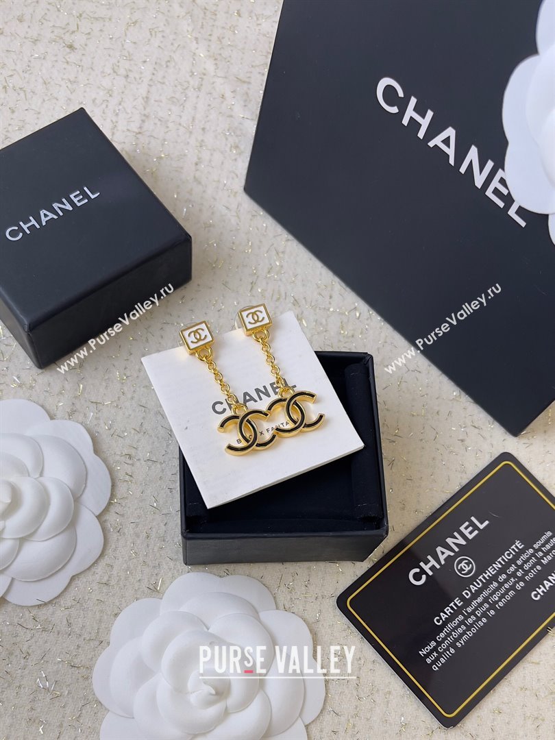 Chanel Earring CH050830 White/Black 2024 (YF-24050830)