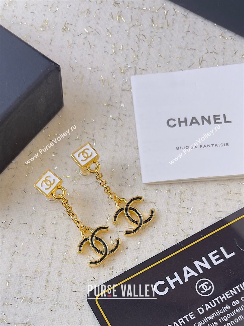 Chanel Earring CH050830 White/Black 2024 (YF-24050830)