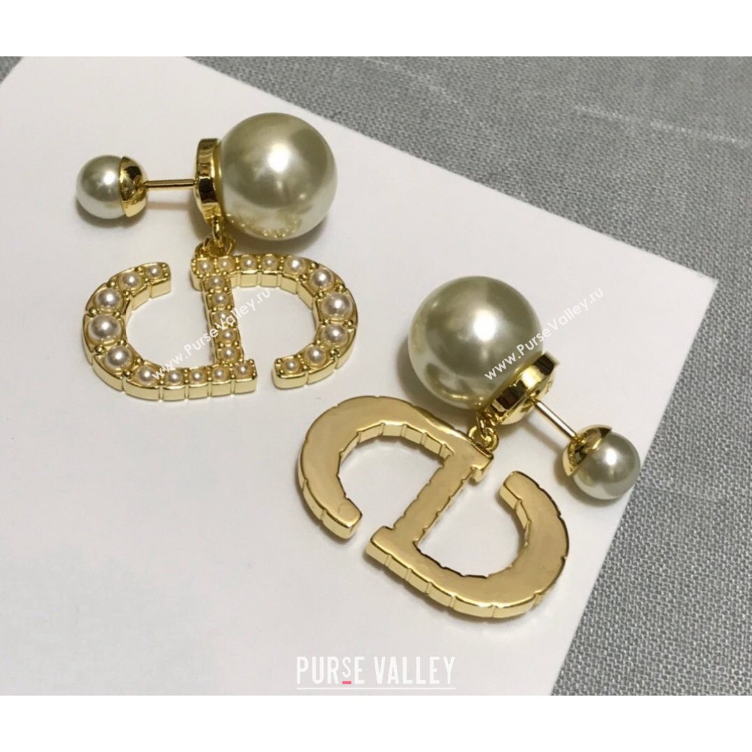 Dior Tribales Crystal Pearl Earrings 2021 082407 (YF-21082424)