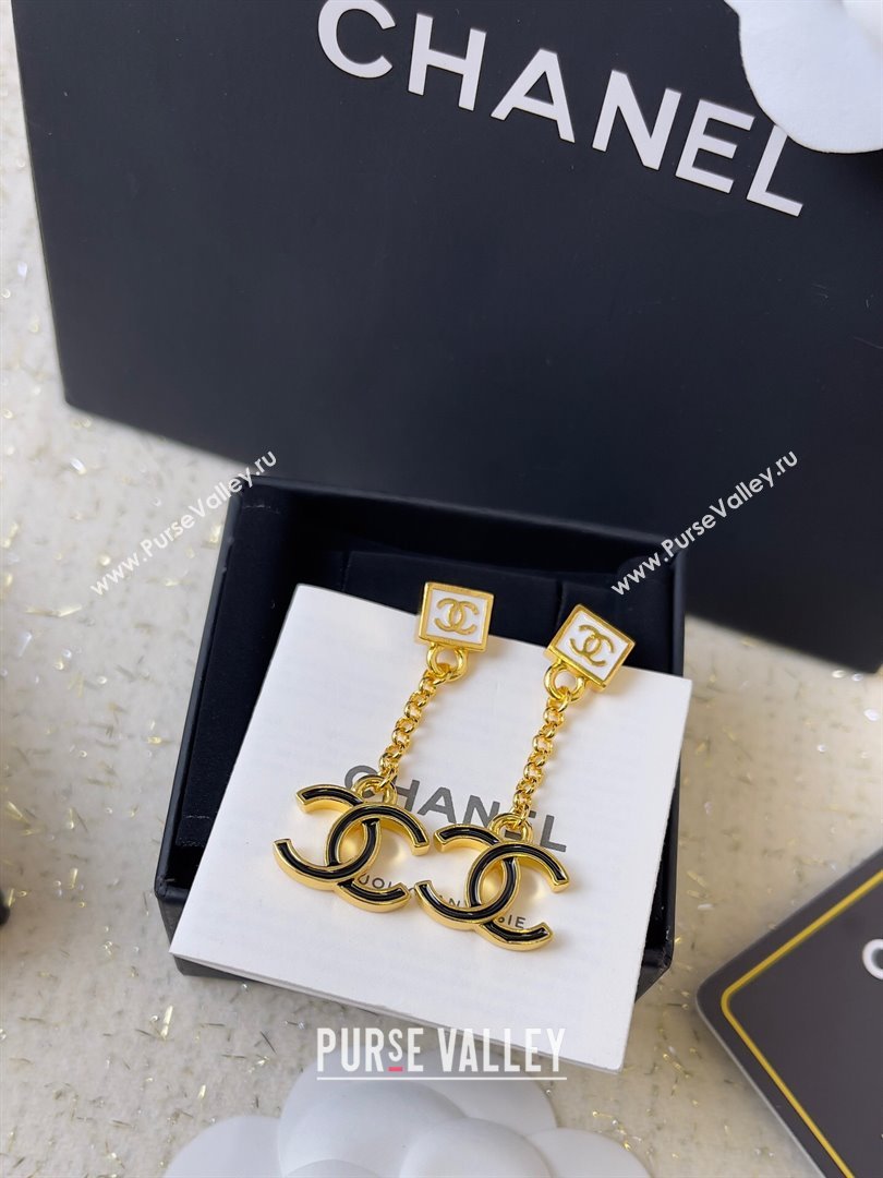 Chanel Earring CH050830 White/Black 2024 (YF-24050830)