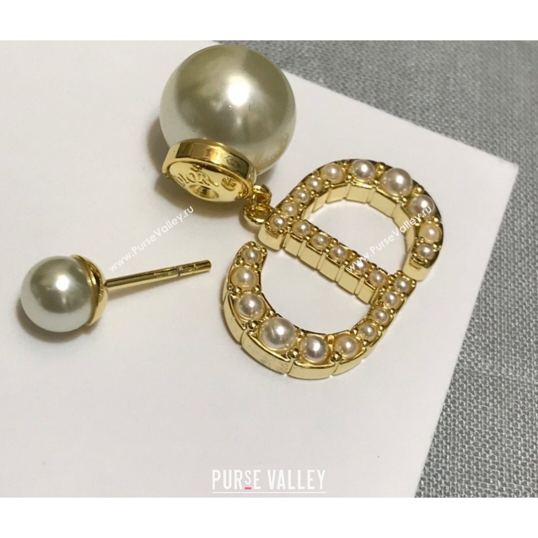 Dior Tribales Crystal Pearl Earrings 2021 082407 (YF-21082424)