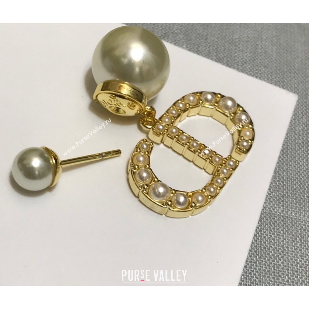 Dior Tribales Crystal Pearl Earrings 2021 082407 (YF-21082424)