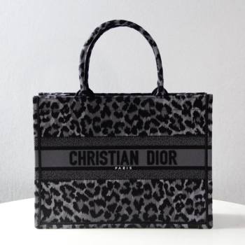 Dior Small Book Tote Bag in Grey Multicolor Mizza Embroidery 2021 (XXG-21080321)