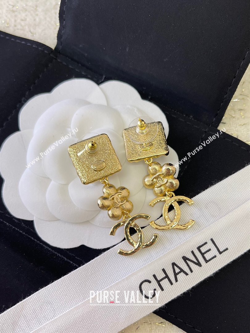 Chanel Earrings CH101014 Gold/Black 2024 (YF-24101014)