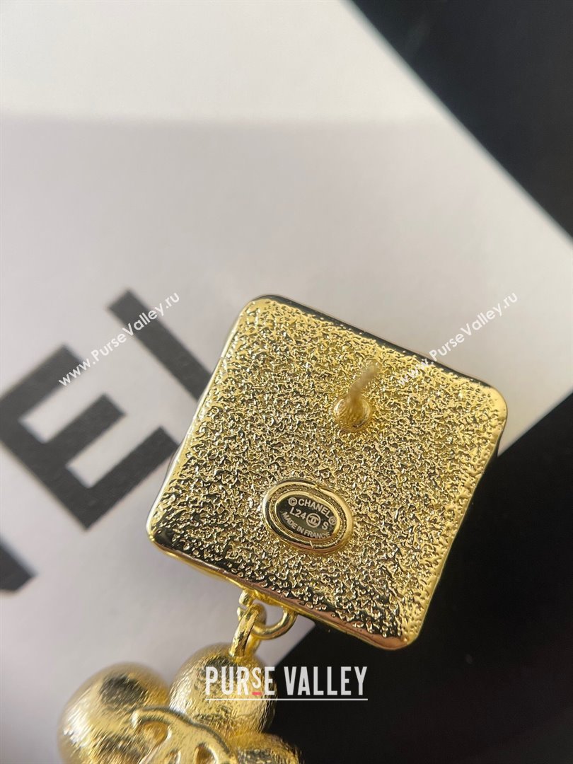 Chanel Earrings CH101014 Gold/Black 2024 (YF-24101014)