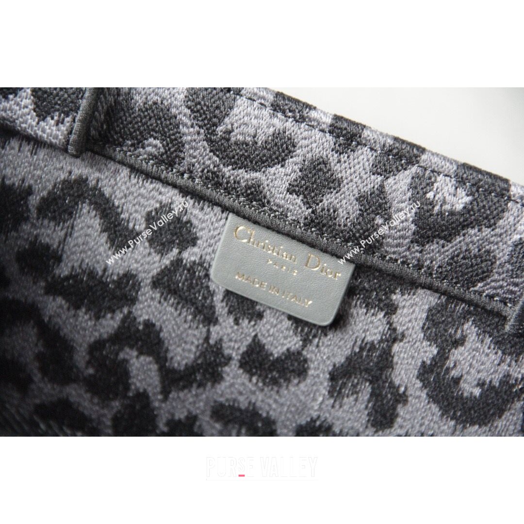 Dior Large Book Tote Bag in Grey Multicolor Mizza Embroidery 2021 (XXG-21080320)