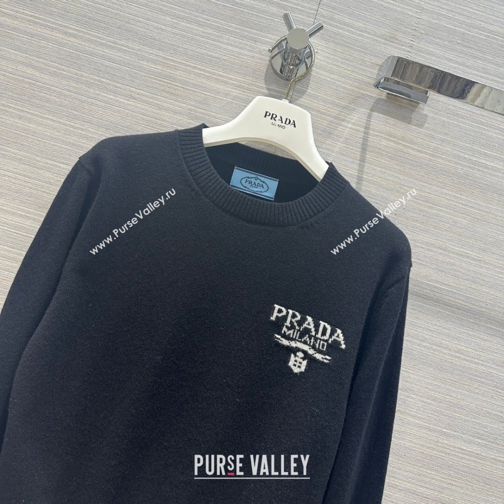 Prada Wool Sweater P102426 Black 2023 (Q-23102426)