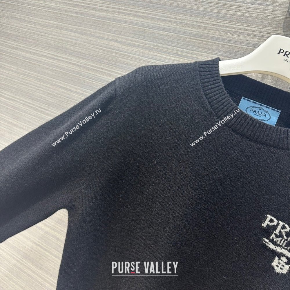 Prada Wool Sweater P102426 Black 2023 (Q-23102426)