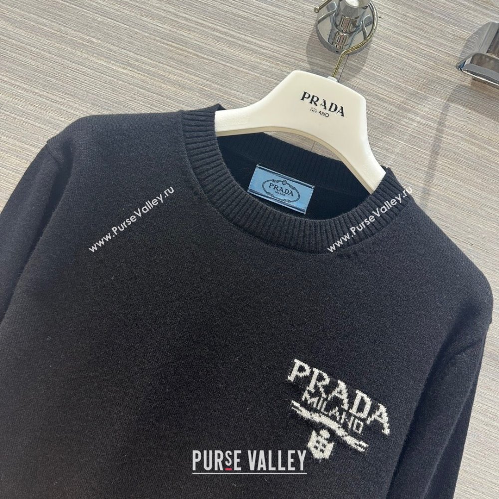 Prada Wool Sweater P102426 Black 2023 (Q-23102426)