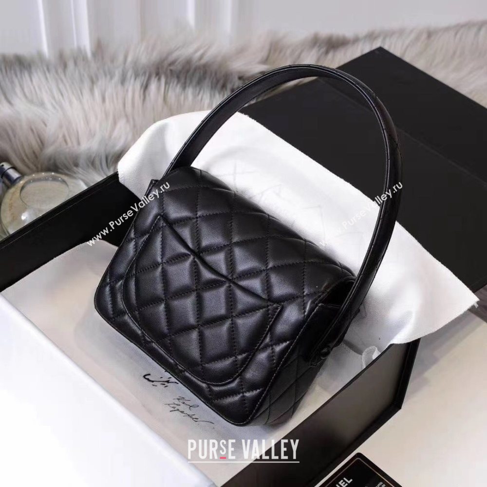 Chanel Classic Quilted Lambskin Flap Bag Black 2020 (JY-20112083)