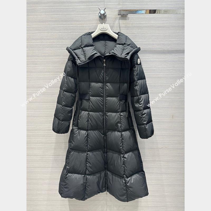 Moncler Long Down Jacket P102624 Black 2023 (Q-23102624)