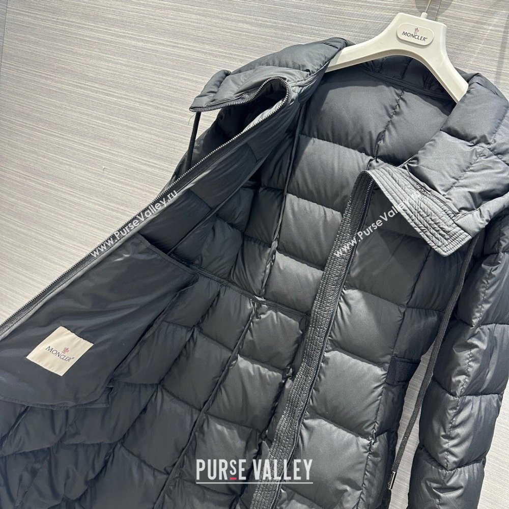 Moncler Long Down Jacket P102624 Black 2023 (Q-23102624)