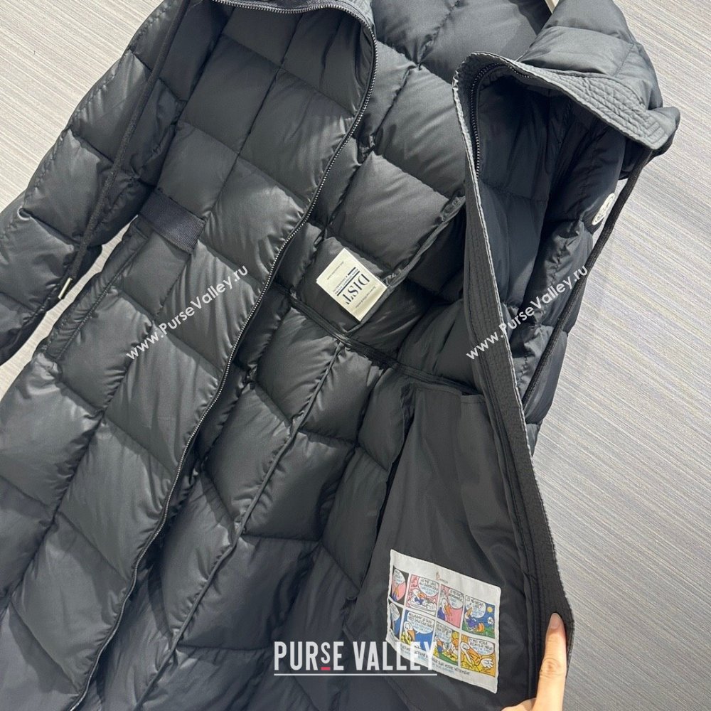 Moncler Long Down Jacket P102624 Black 2023 (Q-23102624)