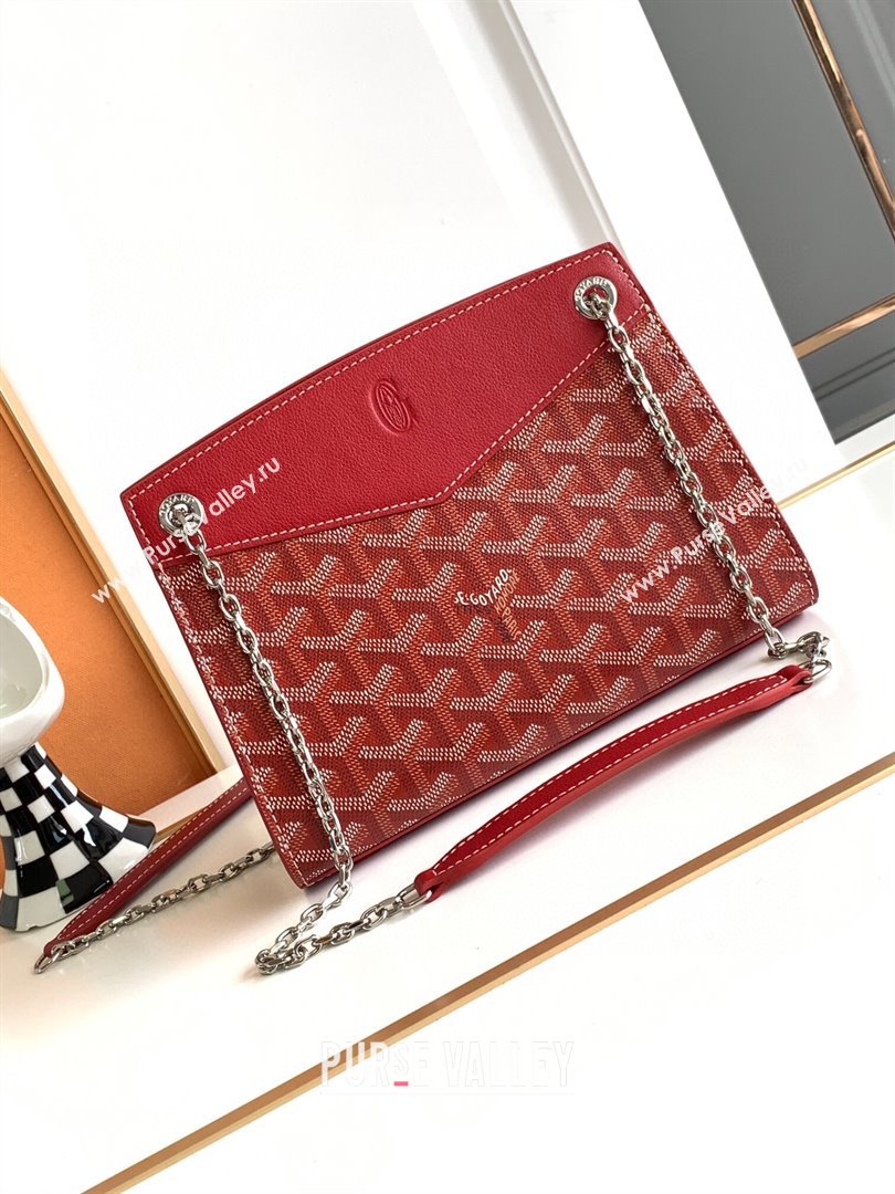 Goyard Rouette Structure Mini Bag 8818 Red 2023 Top (ZH-239624)