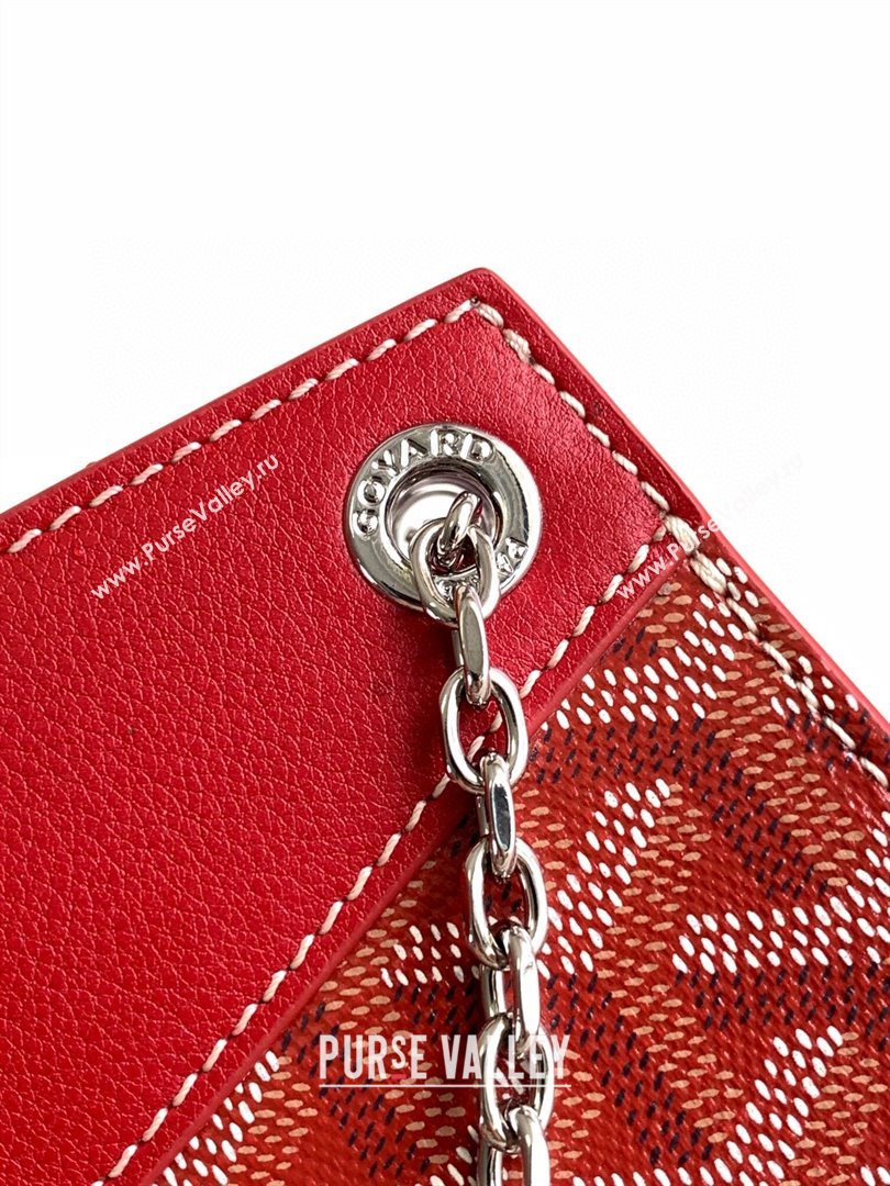 Goyard Rouette Structure Mini Bag 8818 Red 2023 Top (ZH-239624)