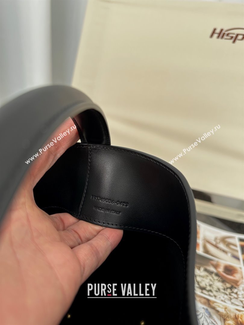 Saint Laurent Le 37 Small Bucket Bag in Shiny Leather 749036 Black 2024 Top (HONGS-24050602)