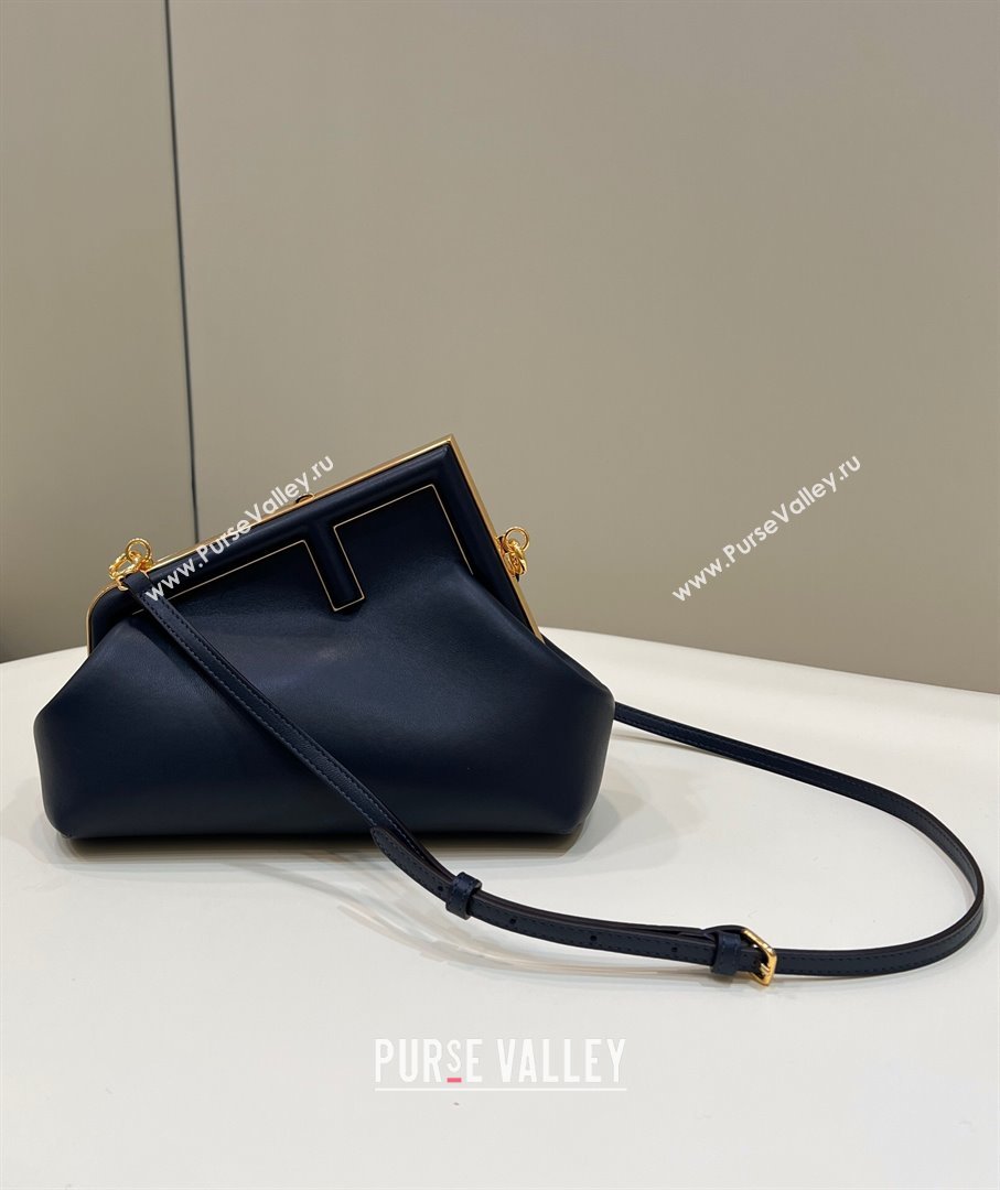 Fendi First Small Leather Bag 80018M Deep Blue 2022 (CL-220118059)