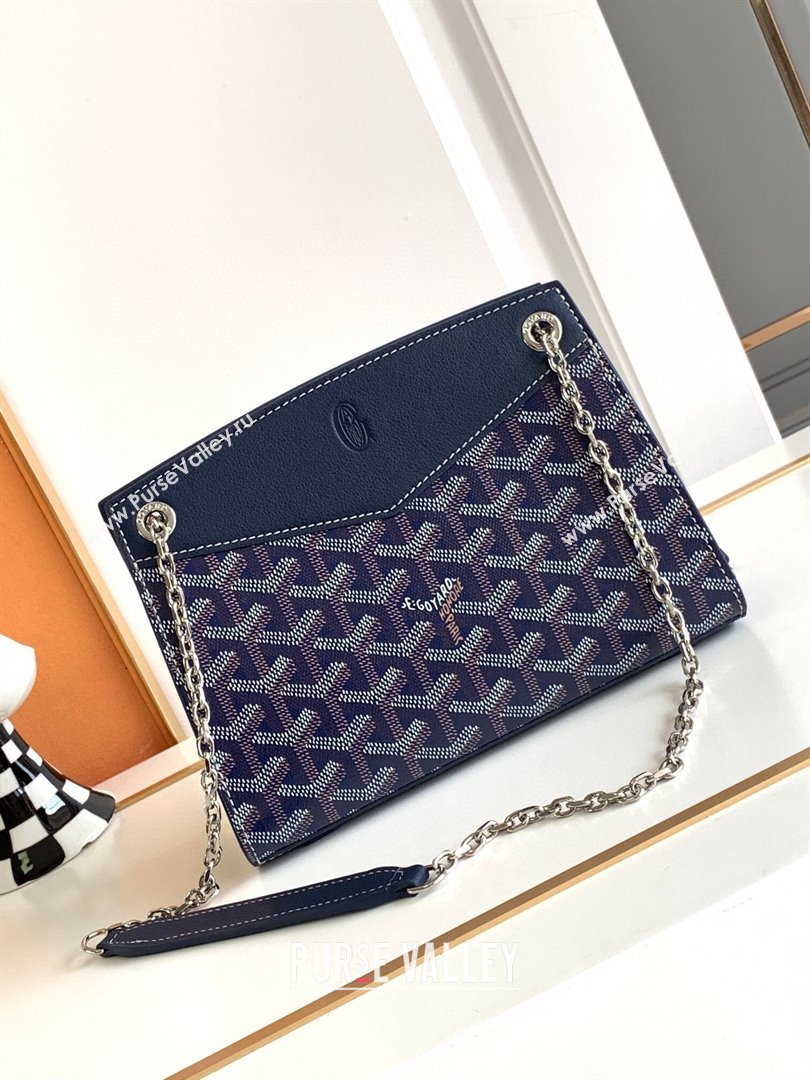 Goyard Rouette Structure Mini Bag 8818 Deep Blue 2023 Top (ZH-239626)