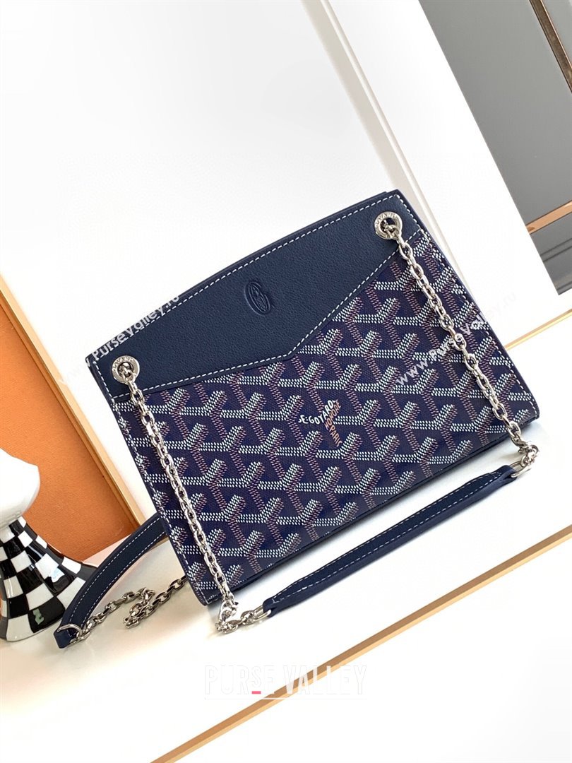 Goyard Rouette Structure Mini Bag 8818 Deep Blue 2023 Top (ZH-239626)