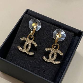 Chanel Crystals CC Earrings CH101022 Gold 2024 (YF-24101022)