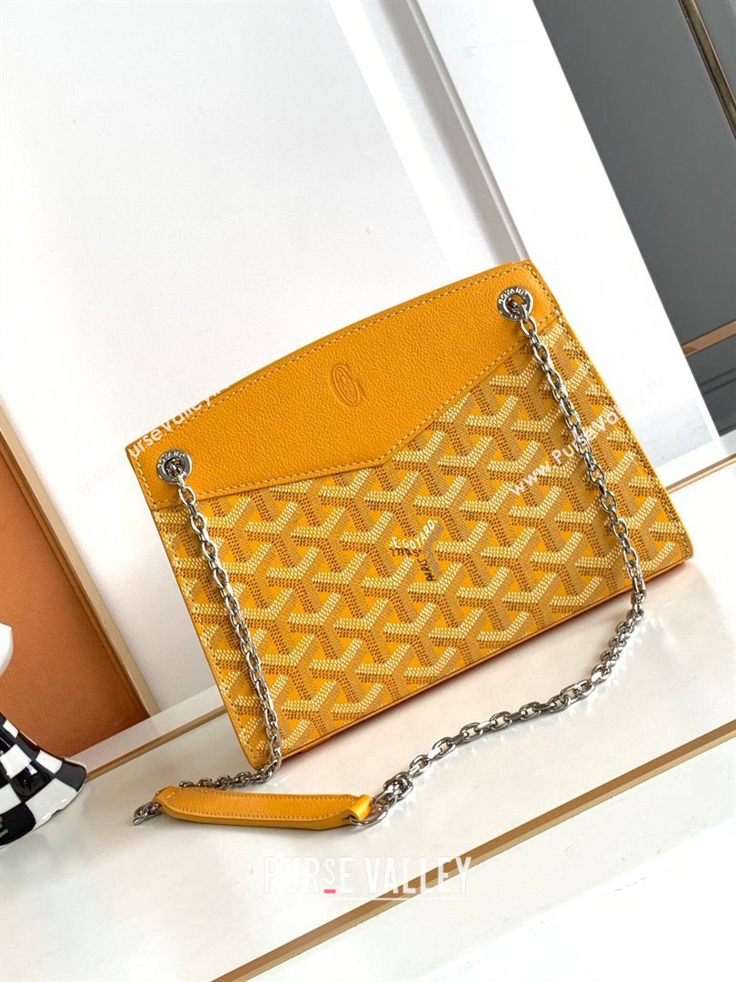 Goyard Rouette Structure Mini Bag 8818 Yellow 2023 Top (ZH-239628)