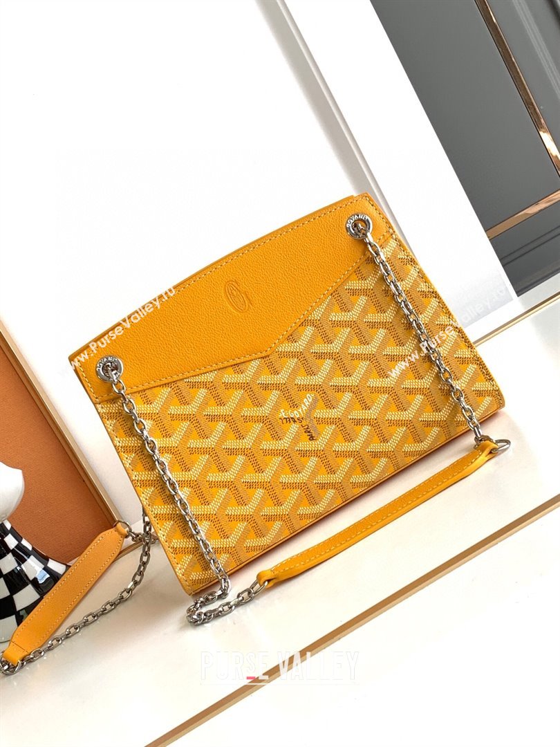 Goyard Rouette Structure Mini Bag 8818 Yellow 2023 Top (ZH-239628)