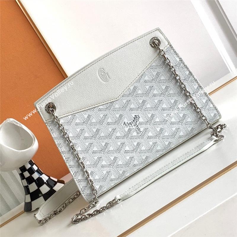 Goyard Rouette Structure Mini Bag 8818 White 2023 Top (ZH-239631)