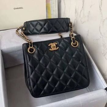 Chanel Quilted Calfskin Bucket Bag AS2230 Black Leather 2020 (JY-20112086)