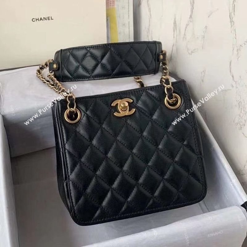 Chanel Quilted Calfskin Bucket Bag AS2230 Black Leather 2020 (JY-20112086)