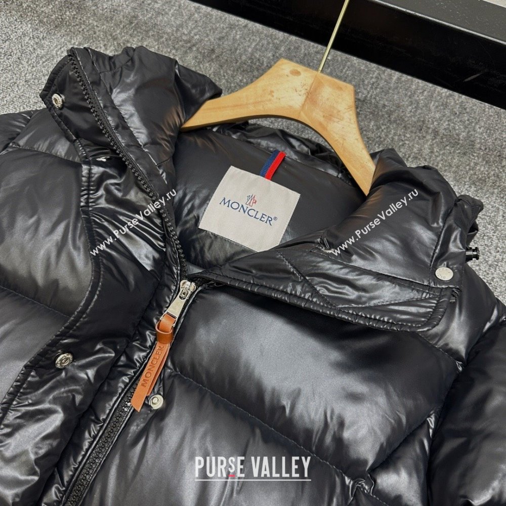 Moncler Down Jacket with Belt M112910 Black 2024 (Q-24112910)