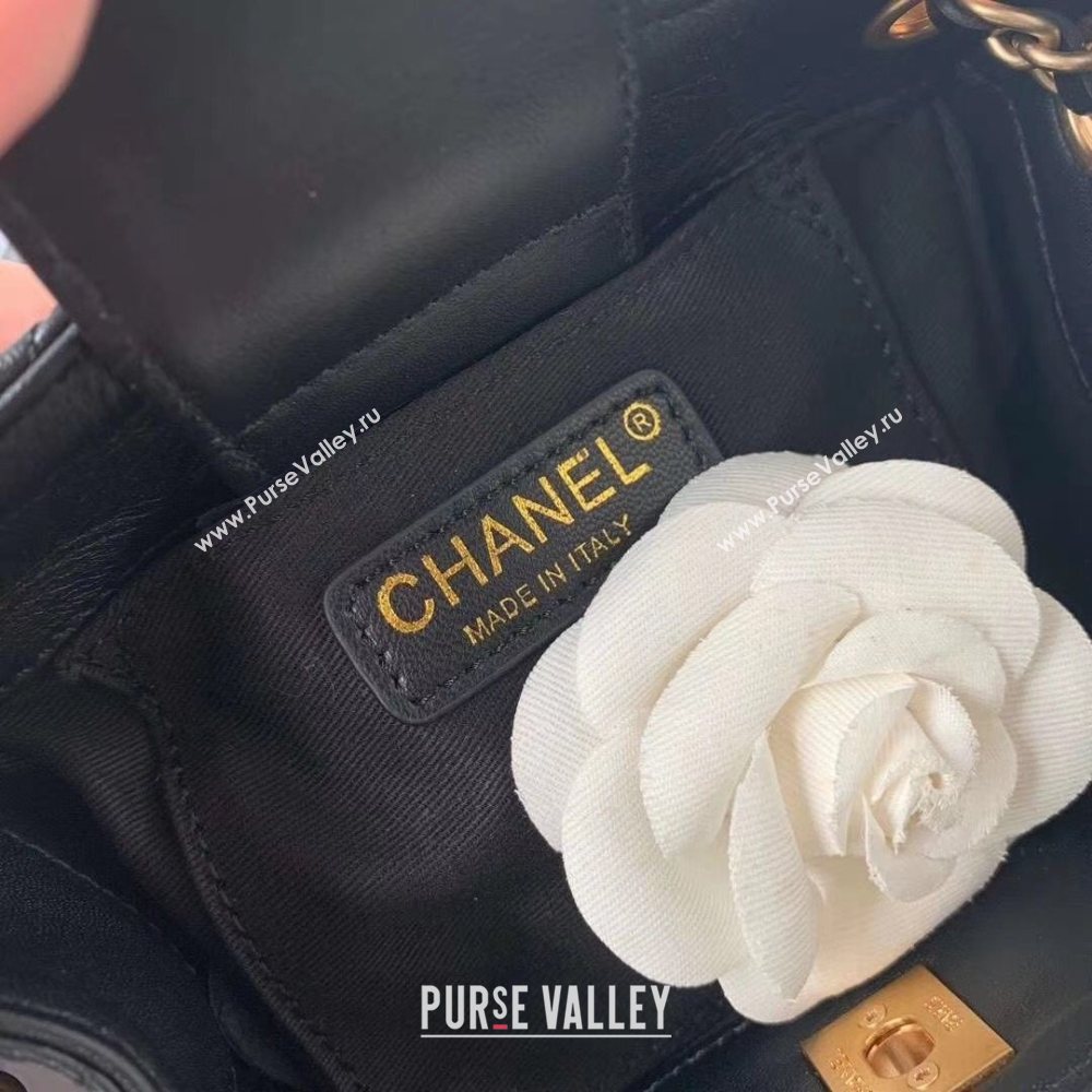 Chanel Quilted Calfskin Bucket Bag AS2230 Black Leather 2020 (JY-20112086)