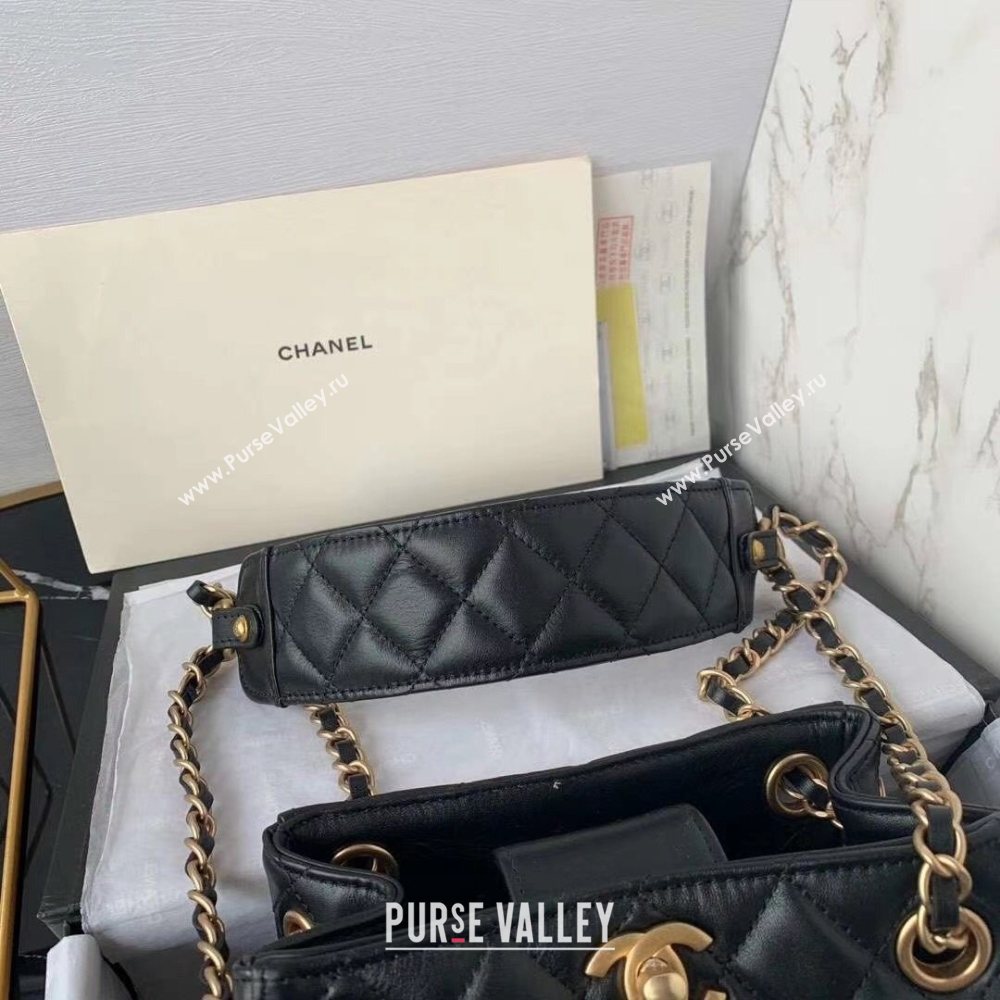 Chanel Quilted Calfskin Bucket Bag AS2230 Black Leather 2020 (JY-20112086)