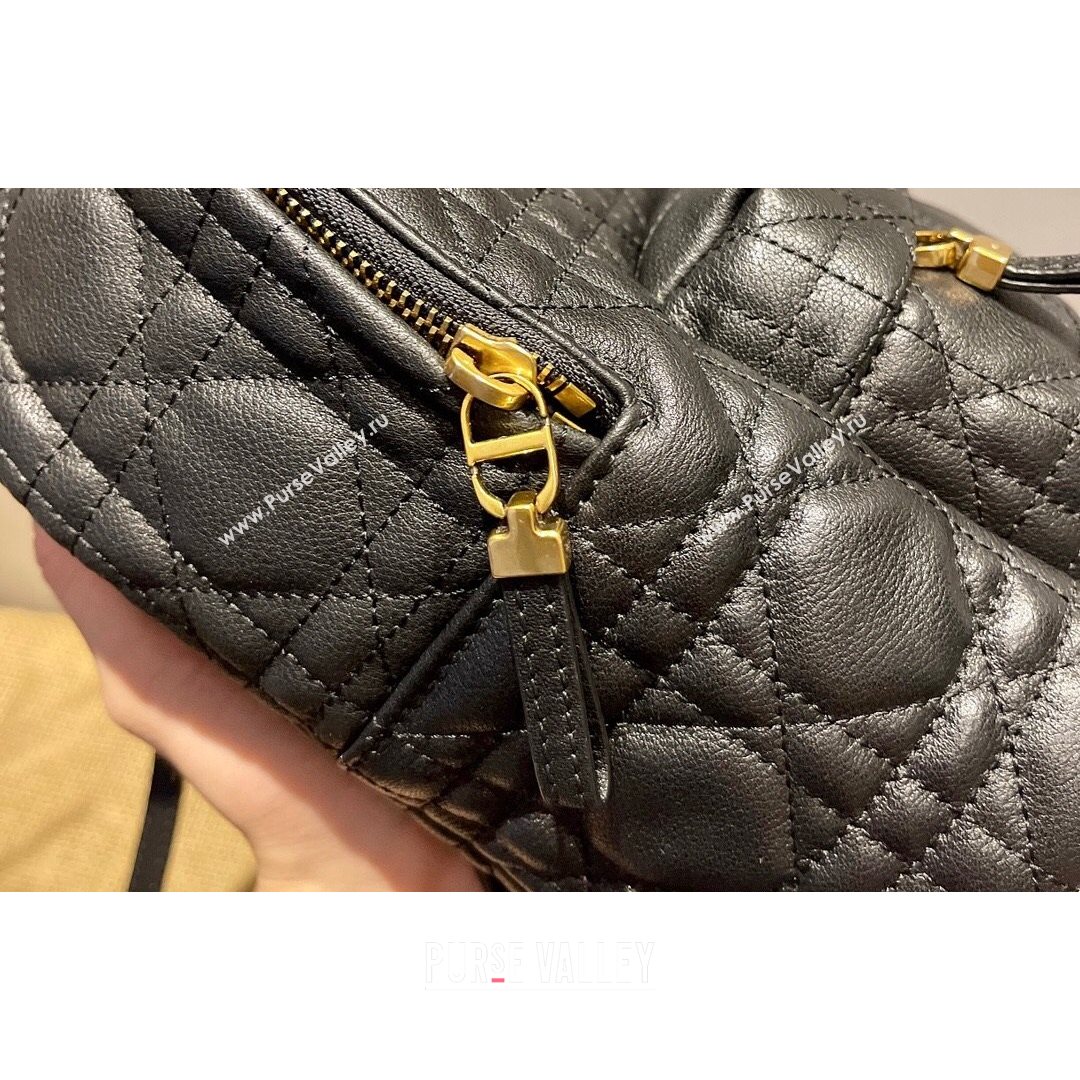 Dior Mini Backpack in Black Cannage Lambskin 2021 (XXG-21080333)