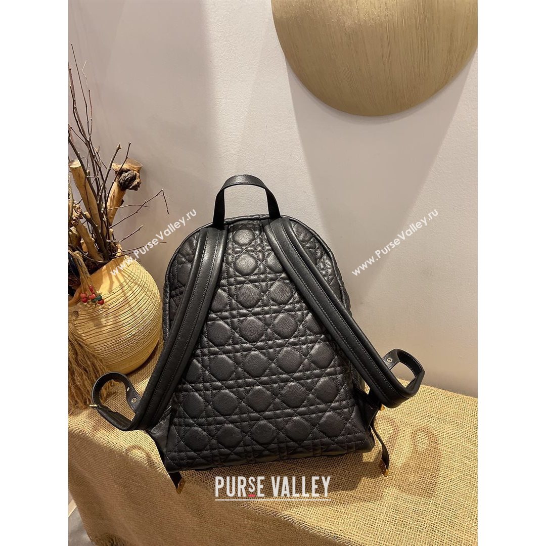 Dior Large Backpack in Black Cannage Lambskin 2021 (XXG-21080334)