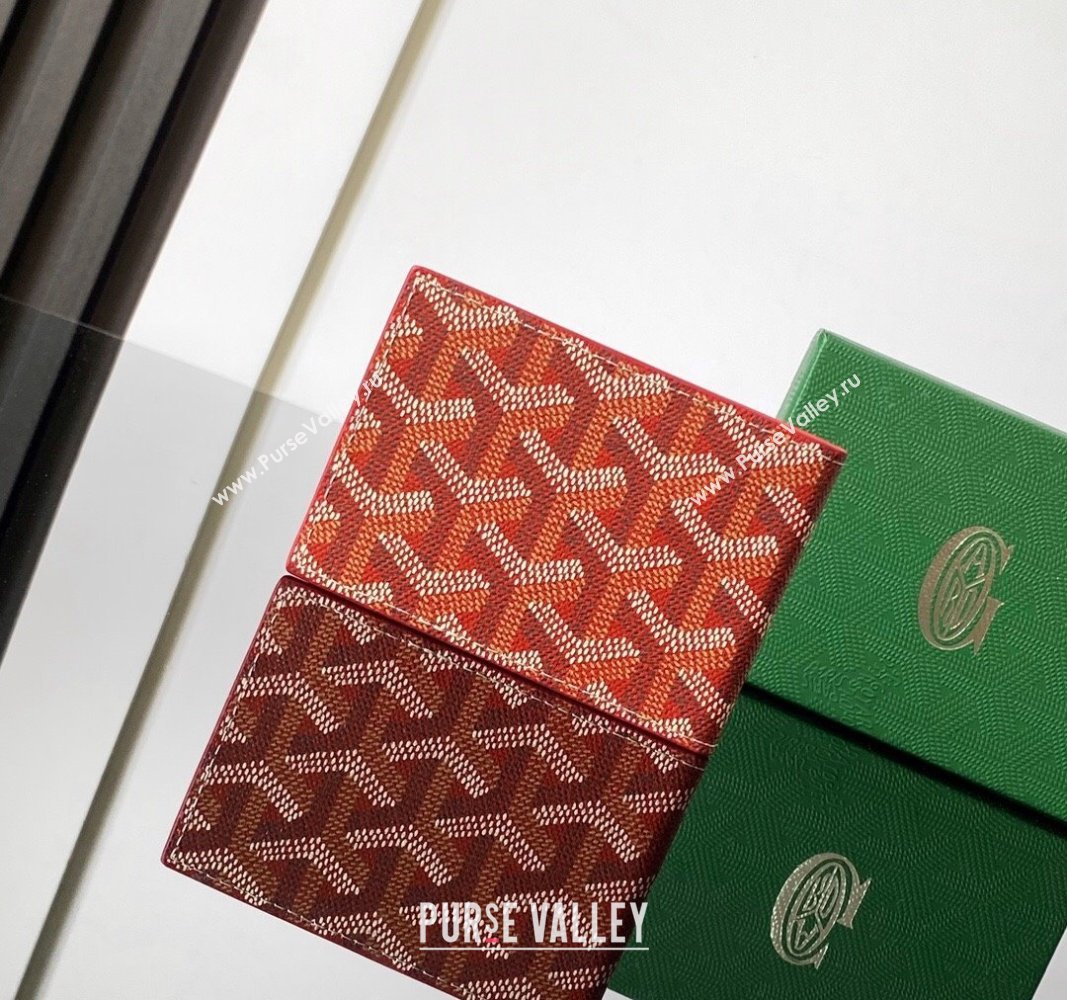 Goyard Insert Victoire Card Wallet Red 2024 GY3315 (ZHANG-240920106)