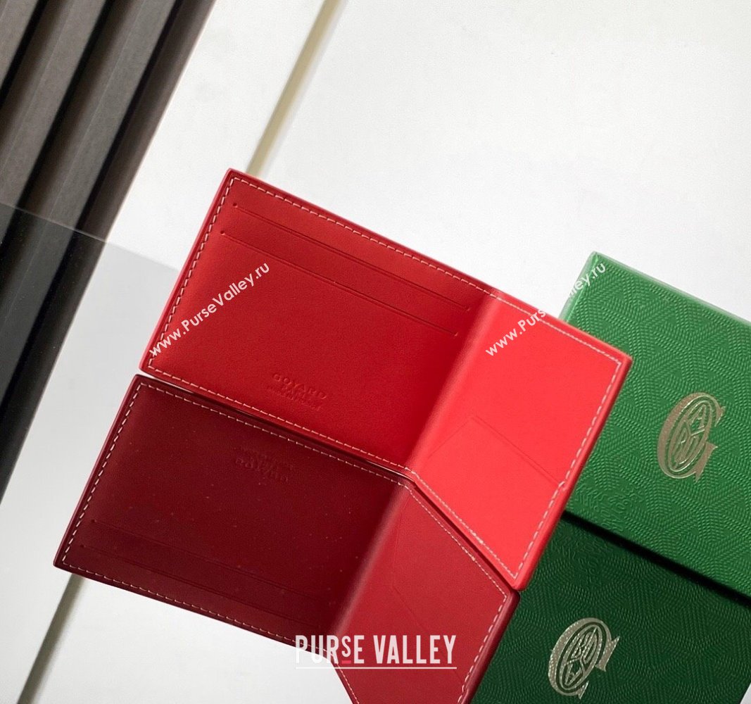 Goyard Insert Victoire Card Wallet Red 2024 GY3315 (ZHANG-240920106)