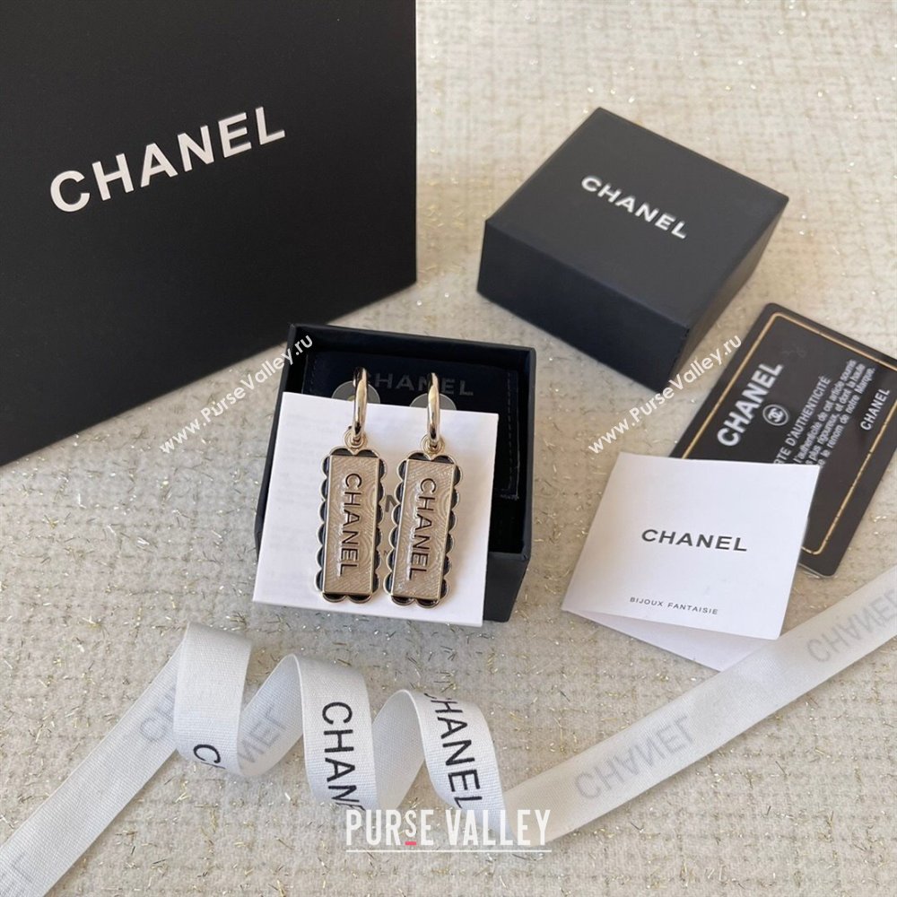 Chanel Pendants Earrings CH101028 Gold/Black 2024 (YF-24101028)