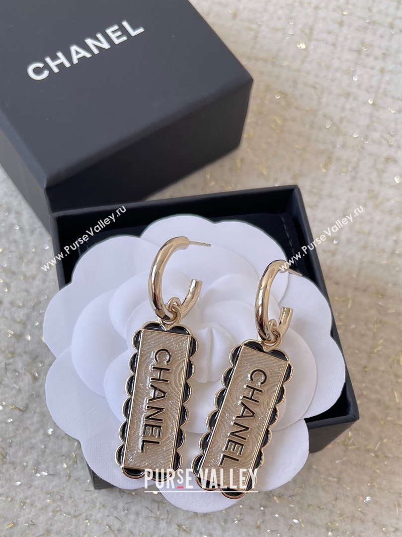Chanel Pendants Earrings CH101028 Gold/Black 2024 (YF-24101028)