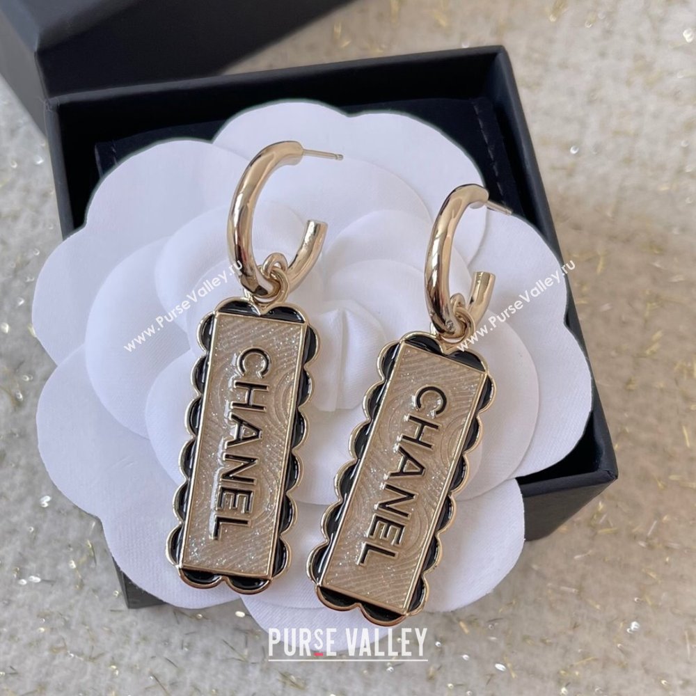 Chanel Pendants Earrings CH101028 Gold/Black 2024 (YF-24101028)