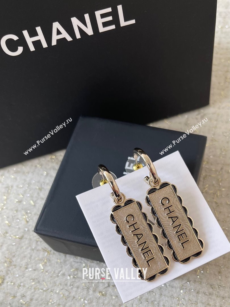 Chanel Pendants Earrings CH101028 Gold/Black 2024 (YF-24101028)