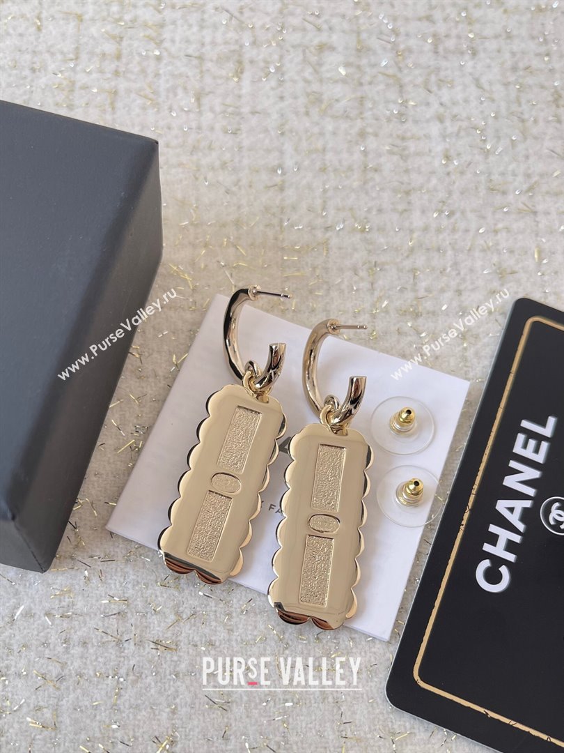 Chanel Pendants Earrings CH101028 Gold/Black 2024 (YF-24101028)